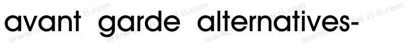 avant garde alternatives字体转换